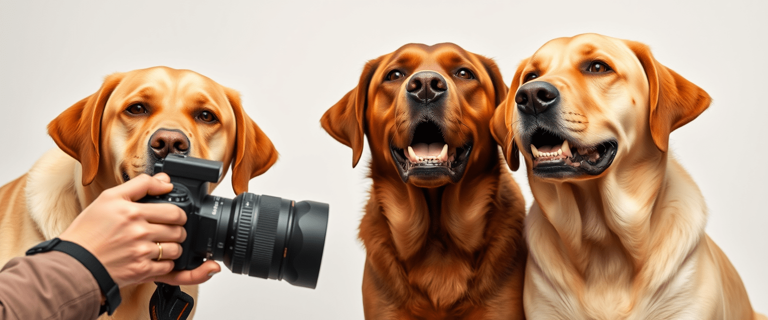 Labrador Pics being taken by a photographer